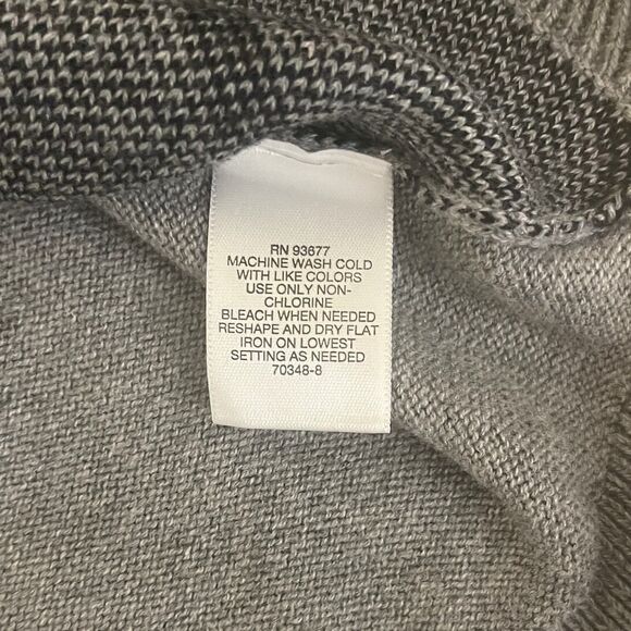 Liz Claiborne Gray and Black‎ Striped Sweater Size XL - Picture 7 of 10
